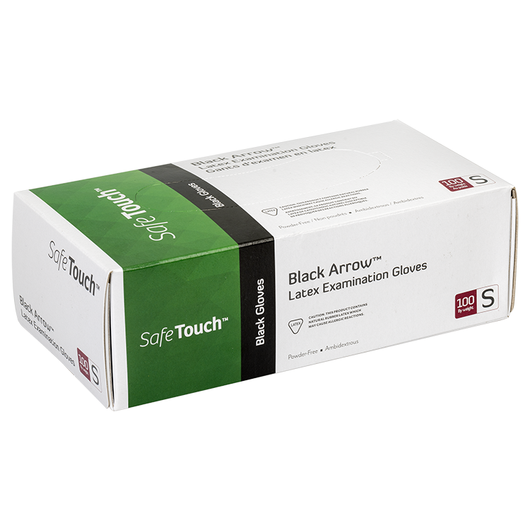 Dynarex Black Latex Exam Gloves - Image 3