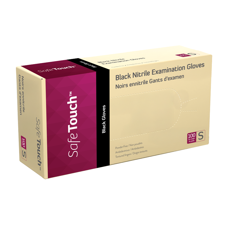 Dynarex Black Nitrile Exam Gloves - Powder Free - Image 4
