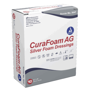 Dynarex CuraFoam AG – Silver Foam Dressing