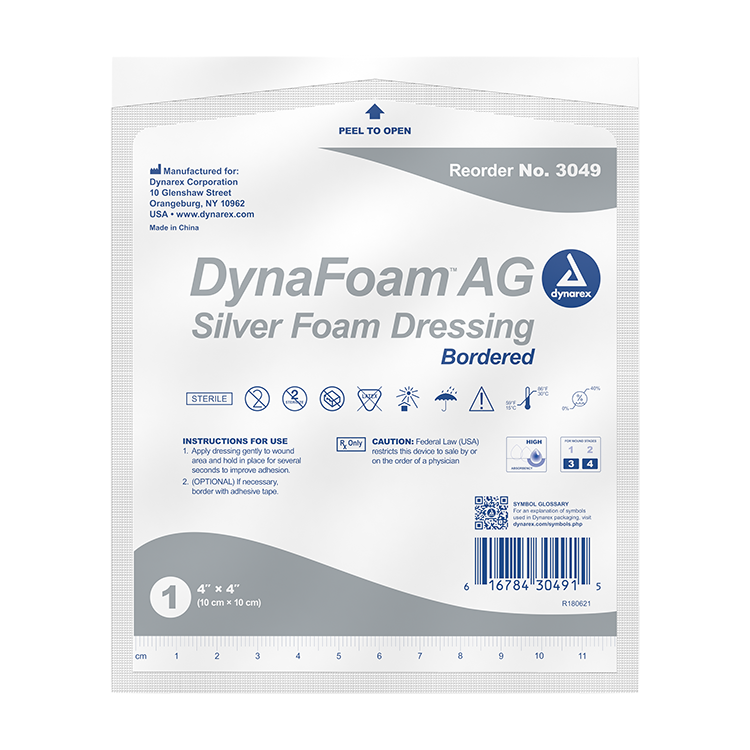 Dynarex DynaFoam AG - Bordered Silver Foam - Image 2