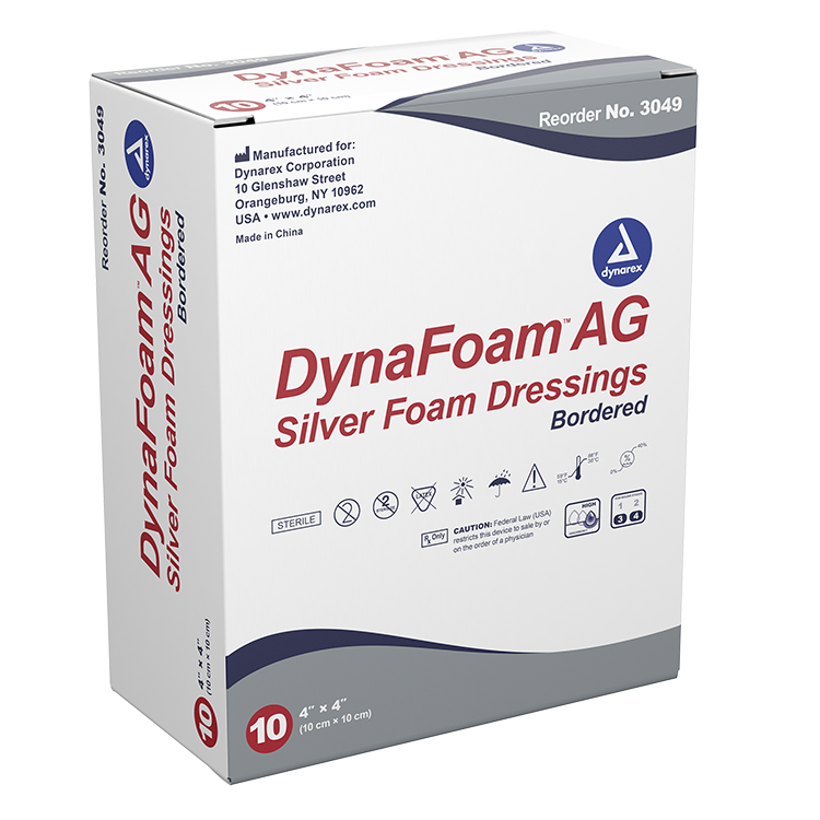 Dynarex DynaFoam AG - Bordered Silver Foam