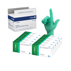 Dynarex AloeTex Latex Gloves