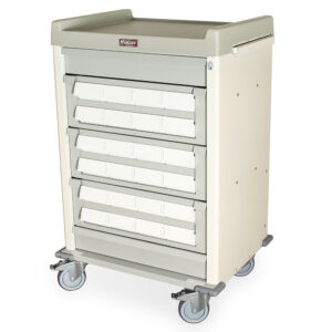 Harloff AL24CS-5 – Aluminum Cassette Medication Cart