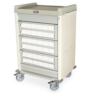 Harloff AL36CS-3 – Aluminum Cassette Medication Cart