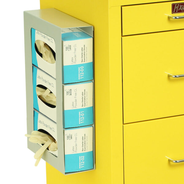 Harloff Triple Glove Box Holder for M-Series or A-Series Medical Carts GLOVEBOX3DM - Image 2
