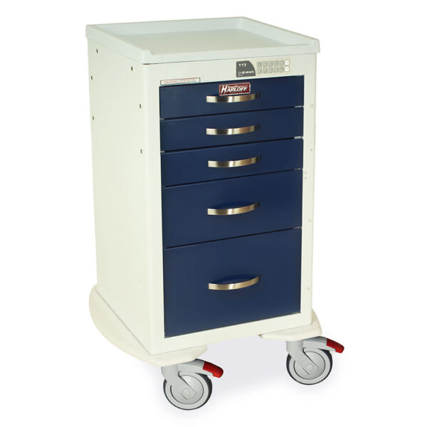 Harloff  A-Series Lightweight Aluminum Narrow Mini Width anesthesia Cart MPA1824EKC05 - Image 2