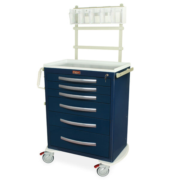Harloff  A-Series Lightweight  Anesthesia Cart with MD30-ANS Package, Tall, Standard Width, Six Drawers, Key Lock MPA3030K06+MD30-ANS - Image 2