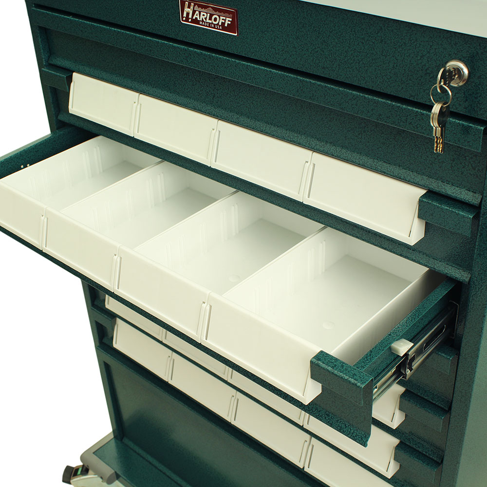Harloff VLT24BIN5 – Value Med-Bin Cart with Key Lock, includes 24-each 5-inch Bins - Image 2