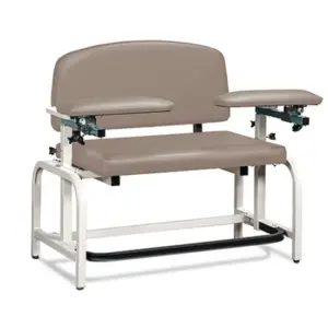 Clinton Lab X Series, Bariatric, Blood Drawing Chair with Padded Arms 66000B