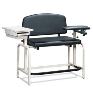 Clinton Lab X Series, Bariatric, Extra-Tall, Draw Chair w/Padded Flip Arm and Drawer 66092B