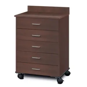 Clinton Mobile Treatment Cabinet with 5 Drawers 8950