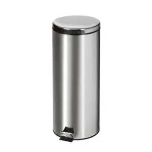 Clinton Medium Round Stainless Steel Waste Receptacle TR-20S
