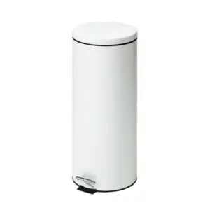 Clinton Medium Round White Waste Receptacle TR-20W